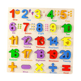 Maxbell Wooden Puzzle Learning Educational Toys for 3 4 5 Year Old Kids Kindergarten Number Puzzle