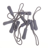 Maxbell 10 Non-slip Zipper Pull Cord Zip Puller Zip Fastener Replacement Grey - Aladdin Shoppers