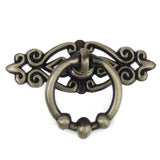 Maxbell 8xRetro China one Hole Pull Kitchen Furniture Cabinet Vintage Ring Knob Bronze