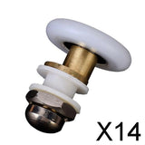 Maxbell 14xShower Door Roller Runner Wheel 27mm Wheel Diameter