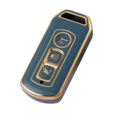 Maxbell Maxbell Motorcycle Key Shell 360 Degree Protection Key Fob Case for Honda SH125 Gray