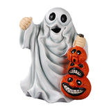 Maxbell Halloween Ghost Statue Ornament Spooky for for Housewarming Gift Lightweight Lifting Pumpkin
