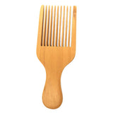 Maxbell Maxbell Natural Wooden Afro Hair Pick Lift Hair Comb Massage Detangling Wood Comb