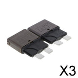 Maxbell 3x2 Piece Automatic 28V Marine Resettable Fuse Auto Circuit Breaker Blade 8A