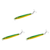 Maxbell 3x Top Water Fishing Lures with Hook for Men Outdoor Activities Boat Fishing Green