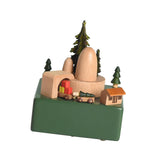 Maxbell Xmas Music Box Crafts Christmas Ornament for Festivals Living Room Fireplace