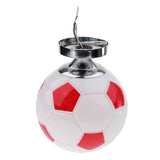 Maxbell Boys Bedroom Light E27 Base Flush Mount Football Soccer Ceiling Lamp Red