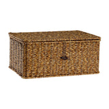 Maxbell Storage Basket with Lid Shelf Basket Storage for Kitchen Nursery Living Room 36 cmx23 cmx16 cm