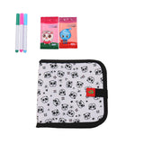 Maxbell Erasable Doodle Book Set Portable Reusable Drawing Book for Game Travel Road panda