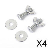 Maxbell 4xRetaining ScrewFitting Screws for Bird House Cages Parrot Breeding Box