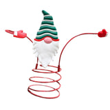 Maxbell Holiday Wine Bottle Glass Holder Kitchen Storage Rack for Bar Shelves Pantry Green Hat