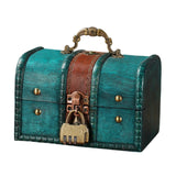 Maxbell Wooden Treasure Chest Desk Gift Packing Jewelry Case Box Jewelry Storage Box Style C