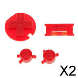 Maxbell 2xColorful A B Buttons D-pad for Nintendo Game boy Color GBC Video Game Red