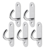 Maxbell 10pcs M5 Wall Hook Hanger Stainless Steel Pad Eye Plate for Yoga Swing Boat