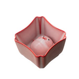 Maxbell Ceramic Tea Cup with Tea Pet Miniature Figurine for Living Room Office Decor 110ml