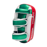 Maxbell Boxing Curved Kick Pad Ergonomic Punching Pad for Muay Thai Fitness Practice red green