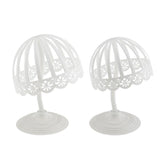 Maxbell Maxbell 2Piece Plastic Baby Hat Cap Storage Display Holder Hair Wig Rack Shelf Stand