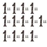 Maxbell 13x Wrought Iron Antique House Door Number Sign Plaque DIY Digit Number 1