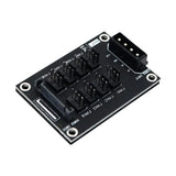 Maxbell Computer Case Cooling Fans Hub 4Pin 3Pin Practical 12V PC Chassis Cooling PWM