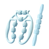 Maxbell 2 Pieces Massage Roller Multifunctional Muscle Roller for Arms Indoor Sports blue