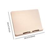 Maxbell Adjustable Book Stand Versatile Cookbook Holder for Desk Textbook Music Book S
