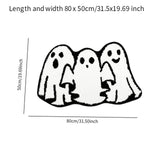 Maxbell Halloween Ghost Floor Mat Modern Indoor Door Mat for Kitchen Hallway Bedroom 50cmx80cm