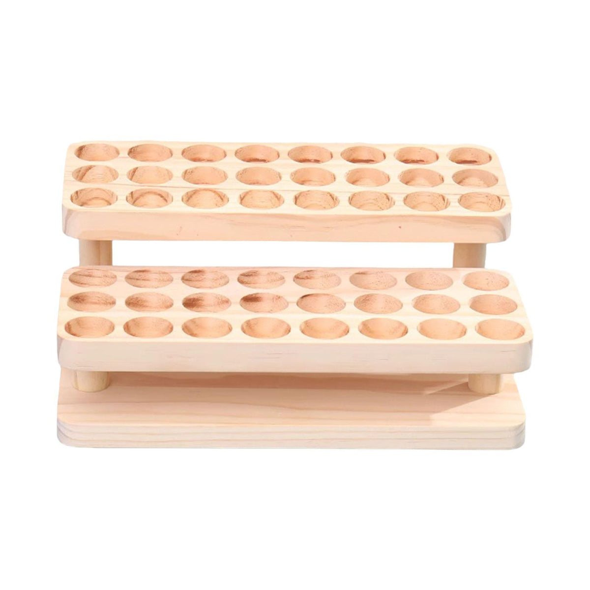 Essential Oil Display Stand 48 Slots Storage Shelf 2 Tier for Table Home SPA