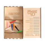 Maxbell Wooden Card Storage Box Dustproof Card Deck Case for Family Christmas Sports