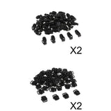 Maxbell 200pcs Plastic Toggle Spring Clasp Stop Single Hole Cord Locks
