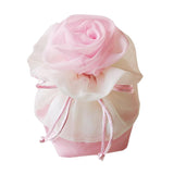 Chinese Style Candy Bag Flower Gifts Pouch Drawstring Gift Bag Pink