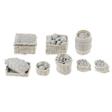 Maxbell 1/35 Military Soldier Food Supplies Basket Cask Models for Sand Table Scene