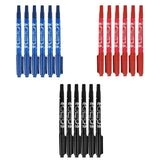Maxbell 18 Pcs Tattoo Pen Tattoo Skin Marker Marking Scribe Pen Black Blue Red Color