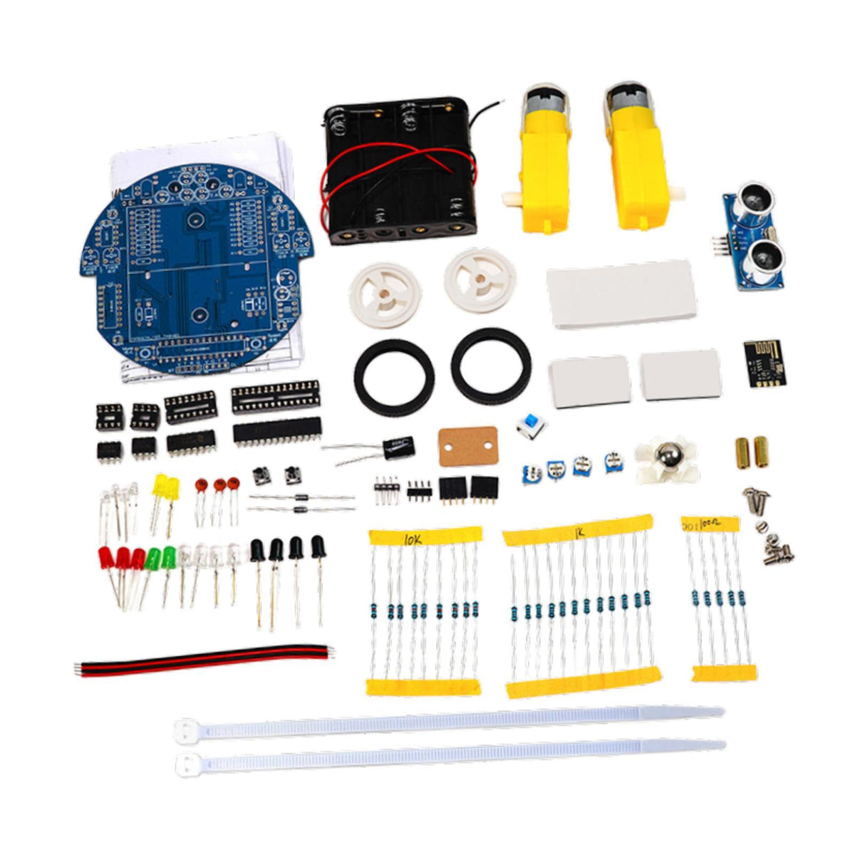 Maxbell Smart Car DIY Kit Educational Toy for Teaching Soldering Learning Electronic Type A