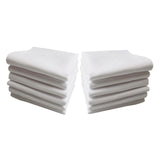 Maxbell 2x12Pcs Pure White Handkerchiefs Set Cotton Hankies Pocket Square Party