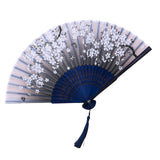 Maxbell 3xFolding Hand Fan Women Handheld Folding Fan for Performance Birthday Wedding Style D