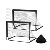 Kids Soccer Goal Football Goal Post for Backyard Garden Outdoor Sports Games Black