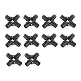 Maxbell 10 Pieces Tube Connector Sturdy for Simplified Sheds Greenhouses Shelf Frame 6 Way