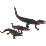 Maxbell 3pcs Realistic Crocodile Ornament Animal Figurine Sculpture for Garden - Aladdin Shoppers