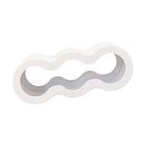 Maxbell Wine Bottle Holder Decorative Wine Rack Organizer for Bar Restaurant Desktop white
