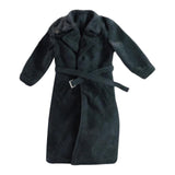 Maxbell 1:12 Scale Action Figure Clothes Long Windbreaker for 6" Male Action Figure Black