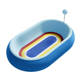 Maxbell Cat Scratcher Pad Pet Supplies Oval Cats Scratch Pad for Hunting Play Indoor 61x40x12cm