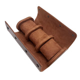 Maxbell Watch Box Organizer Lightweight PU Leather Sturdy Portable Watches Organizer Brown