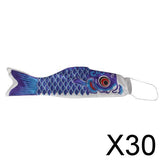 Maxbell 30x55-150cm Various Japanese Windsock Carp Flag Koi Nobori Sailfish 55cm Blue