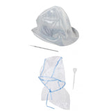 Maxbell 2PCs Pro Salon Hair Coloring Highlighting Dye Cap Frosting Tipping with Hook Set