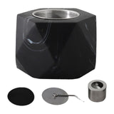 Maxbell Small Fire Pit Easy to Use Portable Fireplace for Courtyard Smores  Black