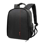 Maxbell DSLR Camera Backpack Camera Bag 9.8x6x13.3inch for Outdoor Activities Sturdy Black Red