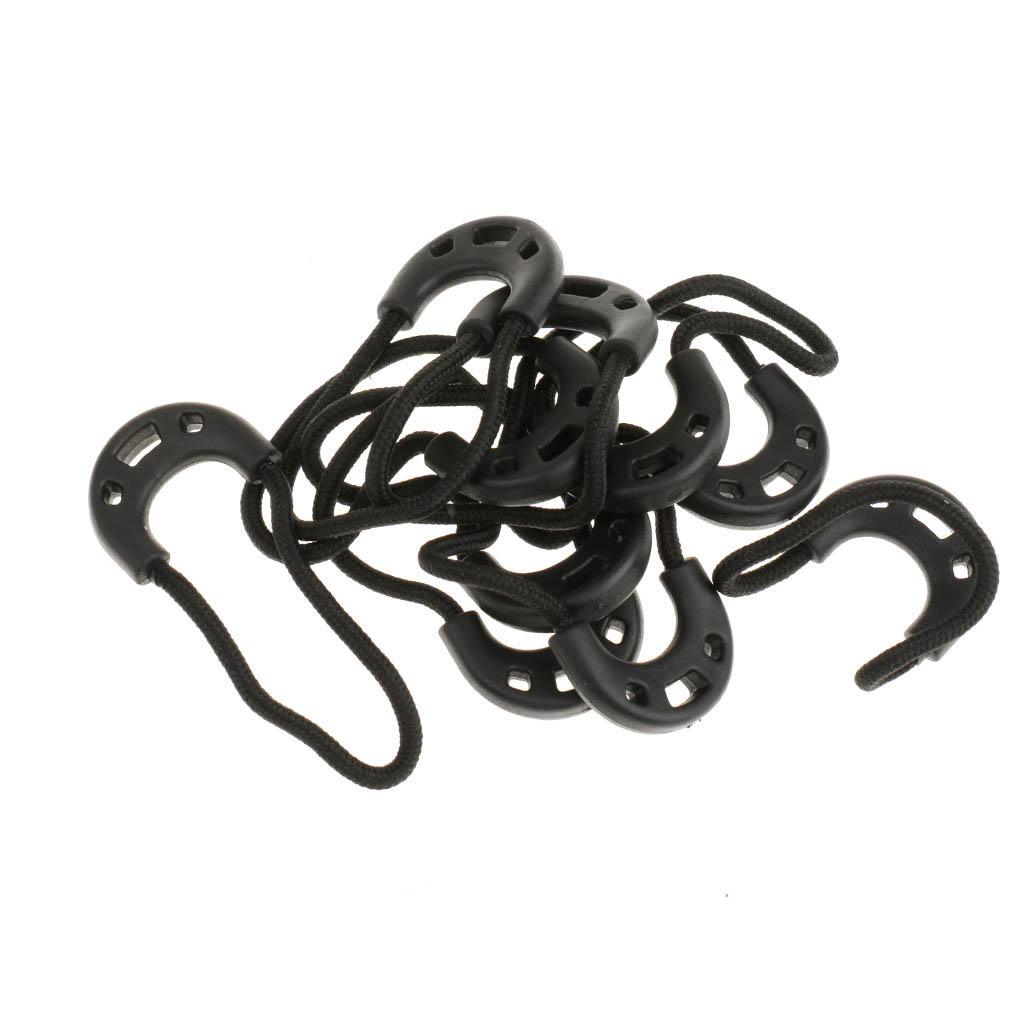 Maxbell Maxbell 10pcs Zipper Pulls Cord Rope Ends Lock Zip Slider For Clothing/Bags 65mm