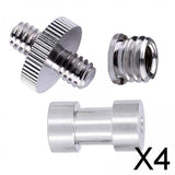 Maxbell 4x1/4 to 3/8 Screw Adapter Camera Mount Metal for Ballhead Shoulder Rig Camera