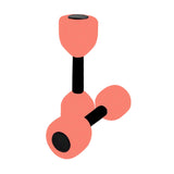 Maxbell Aquatic Dumbbell Pool Resistance Swim Training Fitness Barbell Water Aerobic Pink Black Buckle