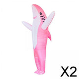 Maxbell 2xInflatable Costume Stage Performance Props Carnival Festival Blow up Costume pink